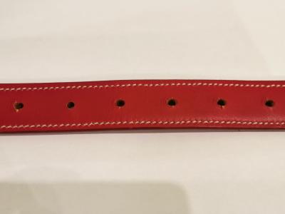 SOLD - SALE - Raised Belt, Red and White - Was £335, Now £159