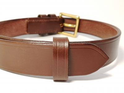 Classic Formal Belt in Australian Nut and Brown