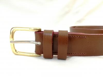 Autumn: Classic Belt in Conker and Red