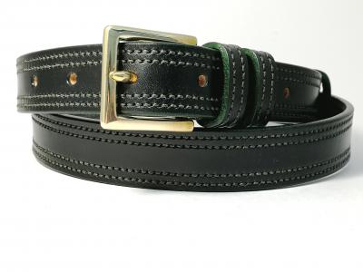 Double Border in Black with Green detail
