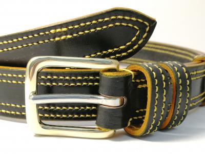 Double Border in Black with Yellow detail