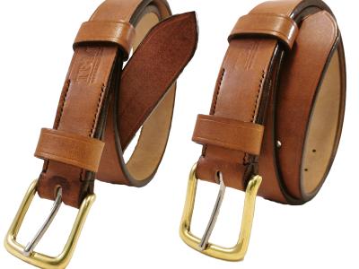 Classic Belt in Devon Dark Tan Leather