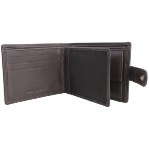 Wallet - Brown Bifold Luxury in Leather with Tab, Coin Pocket, RFID - main