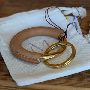 Keyring - Small in Leather and Brass by Melissa Marie Leather - main