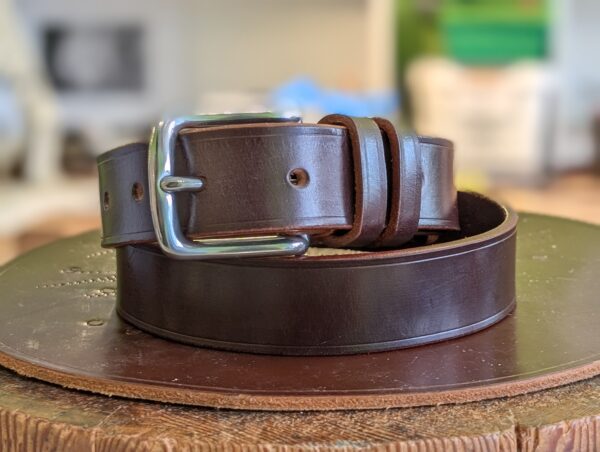 Belt - Burgundy Sedgwick Leather with Orange, in stock, Classic 32 - main