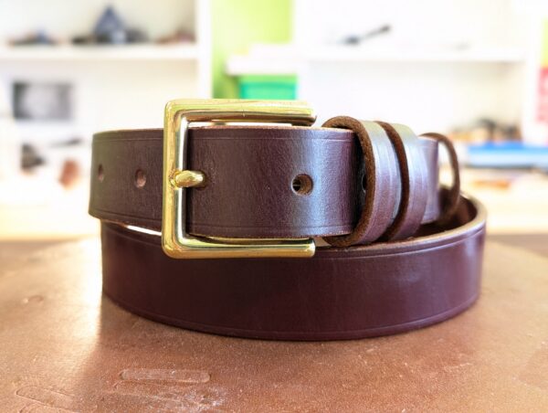 Belt - Ware Burgundy Guest Leather, Classic in stock 34 - main