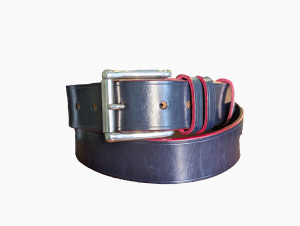 Belt - Sedgwick Leather in Blue and Red in stock, 35.5 (2024) - main co