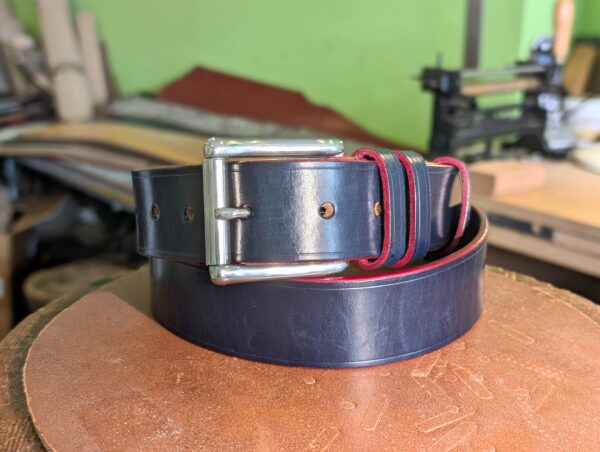 Belt - Sedgwick Leather in Blue and Red in stock, 35.5 (2024) - main