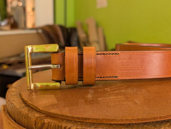 Belt - 2024 Light Havana Sedgwick Leather 36 - buckle end