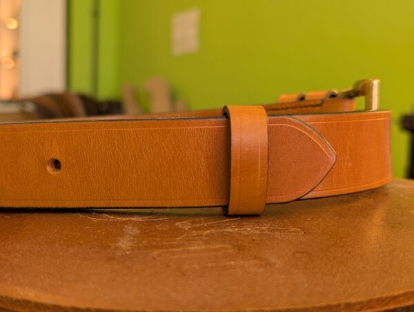 Belt - 2024 Light Havana Sedgwick Leather 36 - tail end
