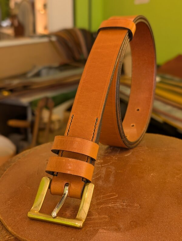 Belt - 2024 Light Havana Sedgwick Leather 36 - standing