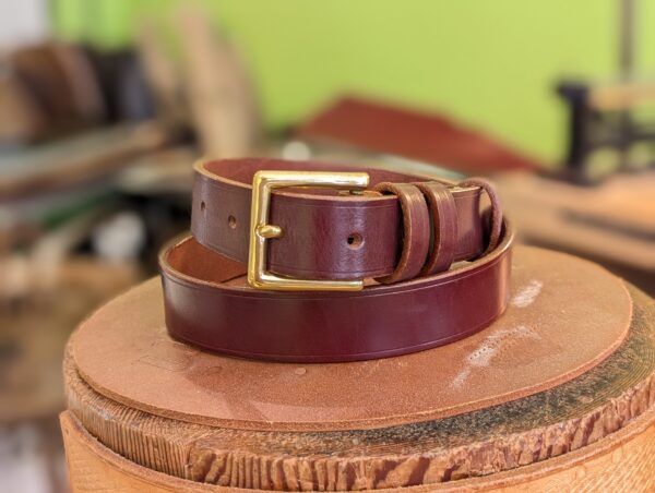 Belt - Ware Burgundy Guest Leather, Classic in stock 34 - main