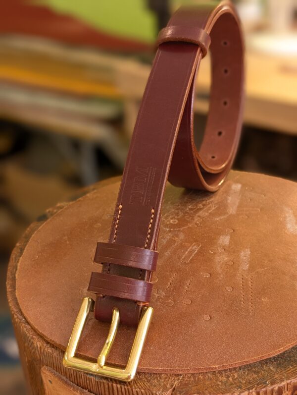 Belt - Ware Burgundy Guest Leather, Classic in stock 34 - standing