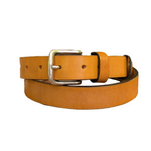 Belt - 2024 Devon London Tan Leather, Black Trims, Classic 38 - main co