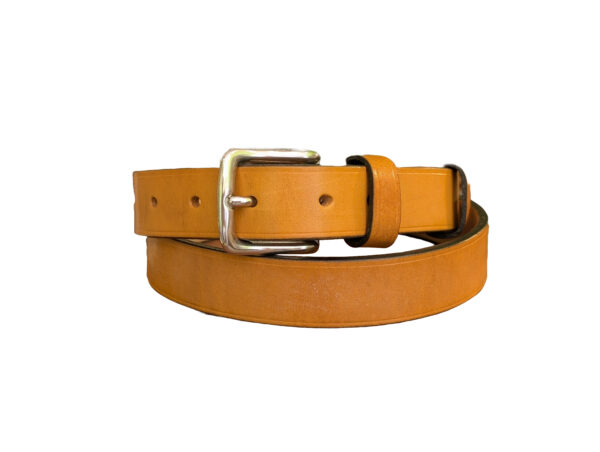 Belt - 2024 Devon London Tan Leather, Black Trims, Classic 38 - main co