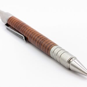 Leather Pen - Duraclick in Natural Leather Hand Made - point focus
