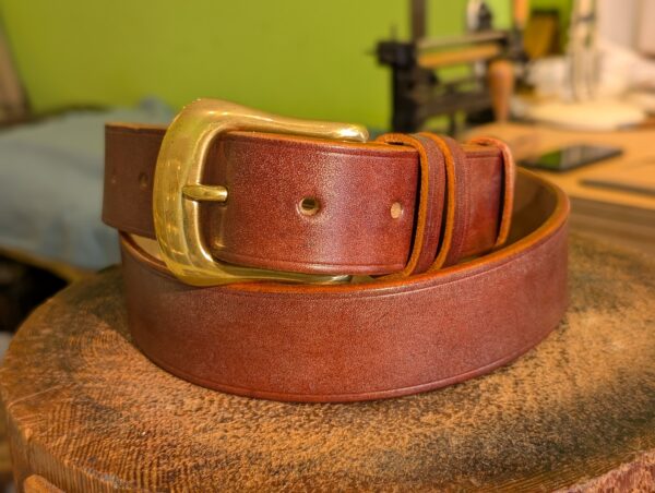Belt - Devon Dark Stain Leather, Classic, in stock 42 - main