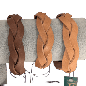 Plaited Handmade Leather Bracelet by MJL - main