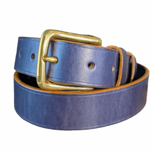 Belt - Classic Devon Blue and Orange Leather, 34 (2024) by The Belt Makers - main co