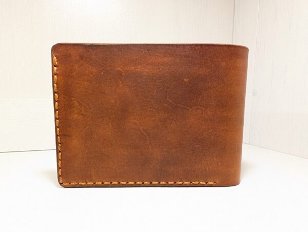 Wallet - Leather Bifold by Be Savage Leather in brown - back