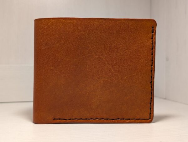 Wallet - Leather Bifold by Be Savage Leather in light tan - front
