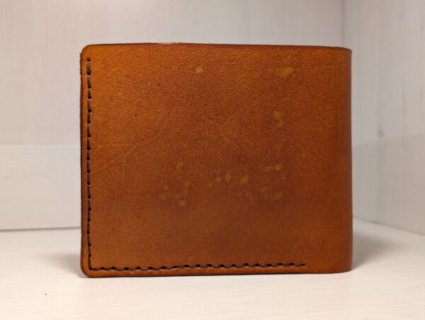 Wallet - Leather Bifold by Be Savage Leather in light tan - back