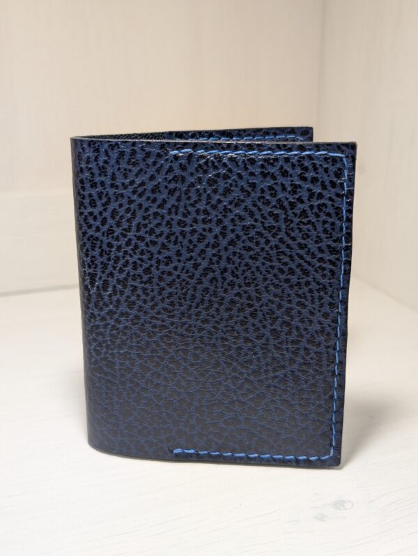 Simple Card Wallet by CatalinStudio in Blue - Front