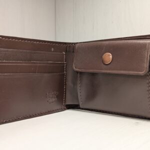 Brown Luxury Leather Wallet with Coin Pocket by Catalin Neagu - inside